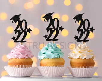 2024 Graduation Cupcake Toppers, Graduation Cake Topper, Graduation Toppers, Cake Decorations