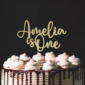 1st Birthday Cake Topper One Birthday Cake Topper Birthday 1st Party Customised Birthday Topper