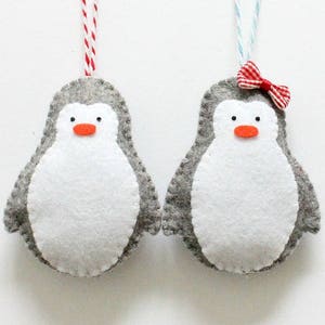 Penguin Christmas Tree Decoration Christmas Felt Ornament Decorations Cute Christmas Bauble Christmas Gift Wall Decorations Decor