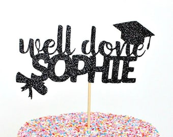 Well Done Class Of 2024 Graduation Cake Topper, Graduation High School Decoration