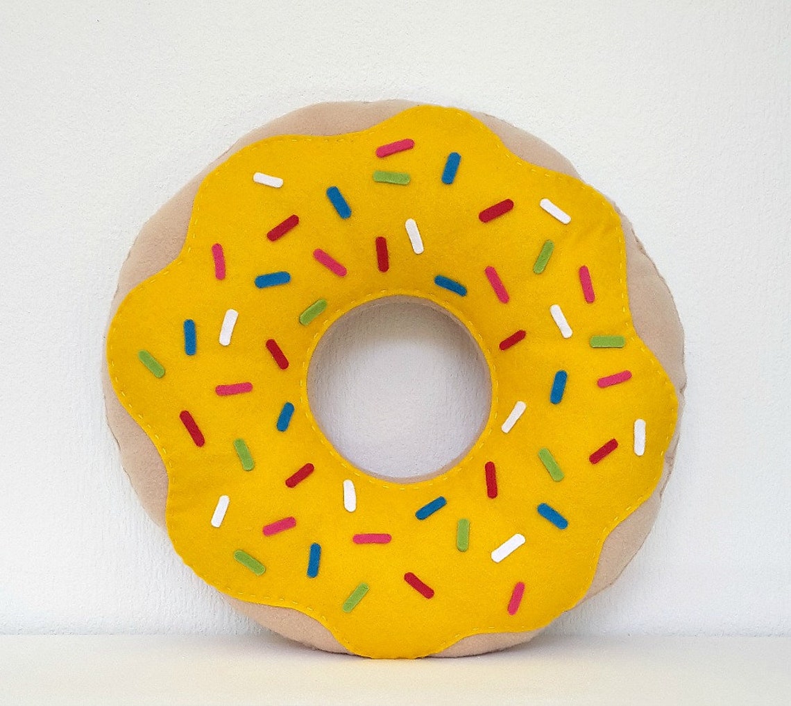Donut Pillow Cute Doughnut Pillow Cushion Pillow Gift Etsy UK