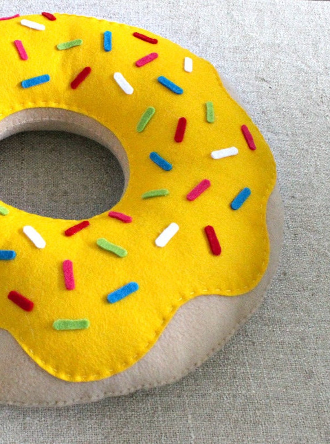 Donut Pillow Cute Doughnut Pillow Cushion Pillow Gift Etsy UK