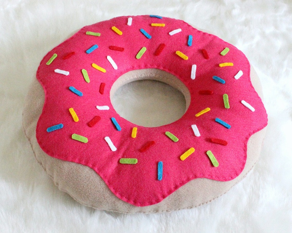 Donut Pillow Cute Doughnut Pillow Cushion Pillow Gift Etsy UK