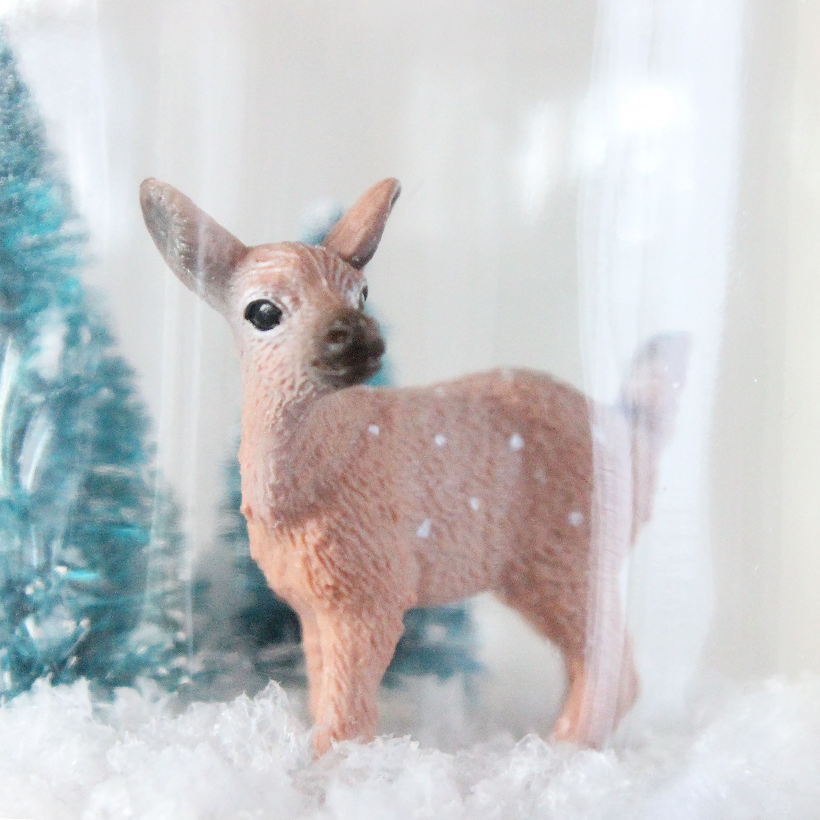 Handmade Reindeer Christmas Snow Globe Christmas Gift Etsy