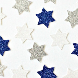 50 Glitter Davidster Confetti Viering Jom Haatzmaut Isreals Verjaardag Isreal Onafhankelijkheidsdag Magen David Mazel Tov Isreal