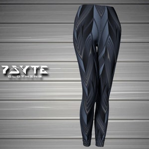 Burning Man leggings, Geometric leggings, Cyberpunk, Futuristic, Heavy Metal, Festival Clothing, Checkered, Yoga pants, Dance Pants,Flow art