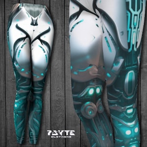 Cyberpunk Leggings: Sci-Fi Robot Costume Outfit