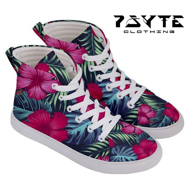 floral high tops