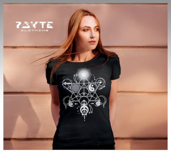 Sacred Geometry Shirt - Flower of Life Shirt - Tapestry T-Shirt