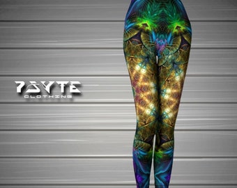 Leggings psychédéliques, Vêtements de festival, Costume d’homme brûlant, Vêtements de cerceau, Vêtements Doof, Tenue de rave, Leggings de gymnastique, Entraînement de yoga