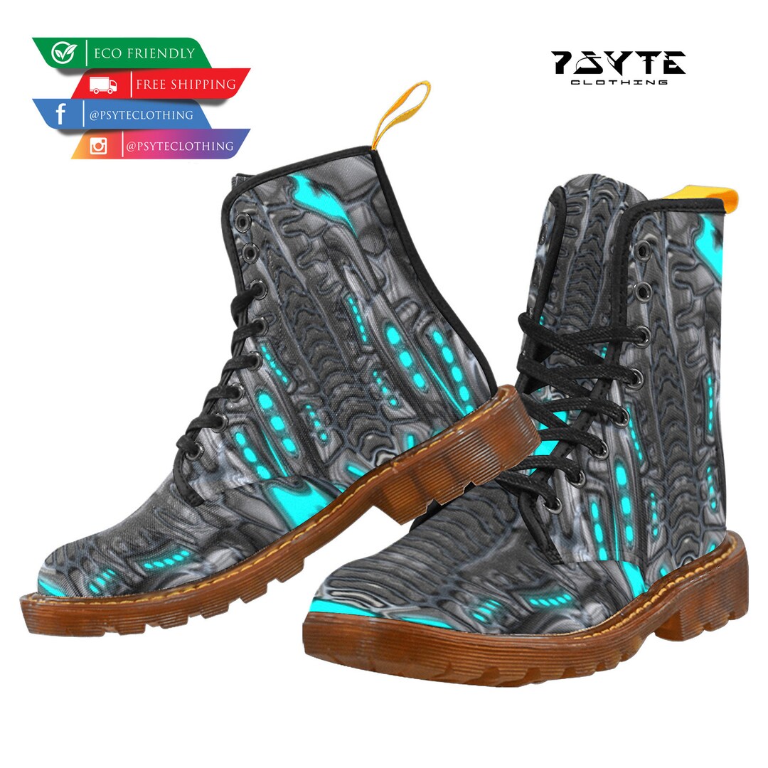 靴 Multi-gimmick belt design high-cut boots Black Lace Up Knee High Heel Boots | CYBER TECHWEAR®