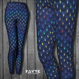 Psychedelic Leggings, UV reactive, Festival Leggings, Rave outfit, Psytrance clothing, Yoga leggings, hooping clothes, Burning Man Leggings
