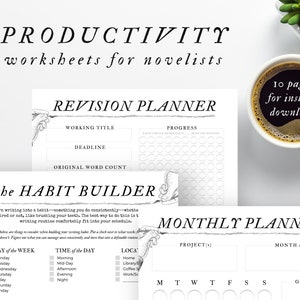 Novel Writing Planning Worksheets