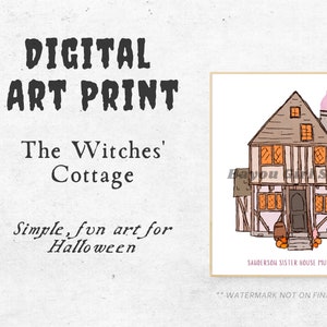 The Witches&#39; Cottage Digital Art Print