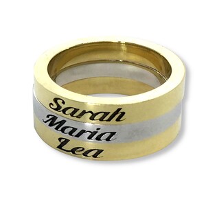 Handwriting Name Ring, Gold, Silver, Customizable