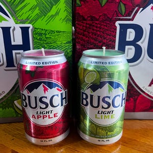 Busch Light Apple & Lime Limited Edition bierblikje sojawaskaarsen