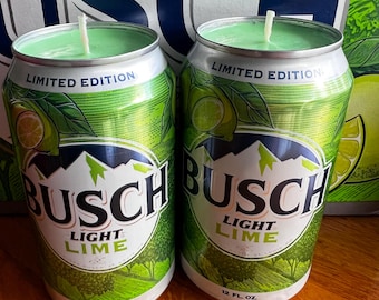 Busch Light Lime Limited Edition Beer Can Soy Wax Candle