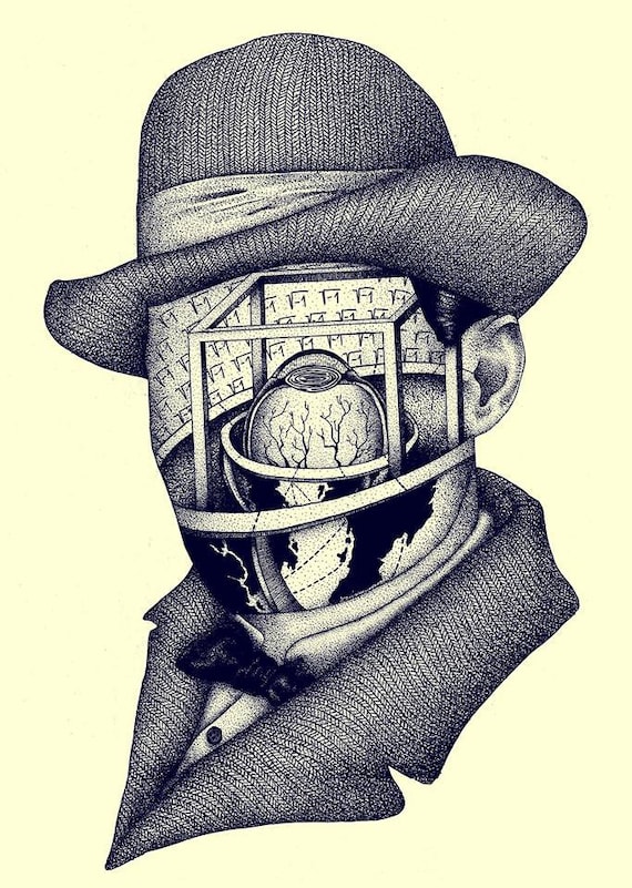 Yevgeny Zamyatin Small Art Print – Author of 'we