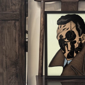 Albert Camus Art Print / Large Art Print / Abstract Portrait / | Etsy ...