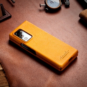 Minerva Box Vegetable Tanned Leather Case for Galaxy Z Fold 2 5G