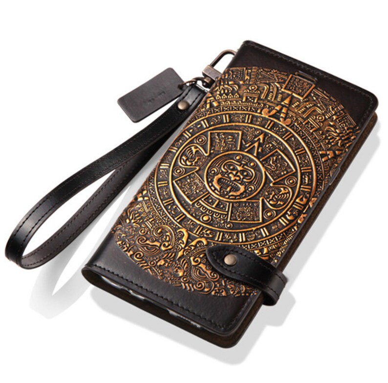 Motimo Mayan Aztec Calendar Leather Case for Iphone 11/12/13 Etsy