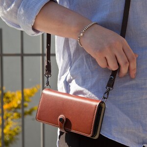 Adjustable & Removal Crossbody Strap, Shoulder Strap, Genuine Leather Strap, Phone Strap, Purse Strap, 120mm