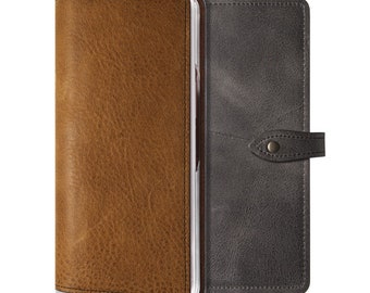 Motimo Oil Pull Up Leather Case for Galaxy Z Fold 2, Z Fold 3, Z Fold 4, Z Fold 5 - Button Closure