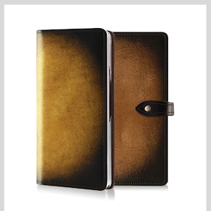 Motimo Oriental Vintage Leather Case for Samsung Galaxy Z Fold 3, Z Fold 4, Z Fold 5, Z Fold 6, Z Fold 7 - With Button Closure