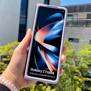 Goat Leather Cover Case for Samsung Galaxy Z Fold 3, Z Fold 4, Z Fold 5, Z Fold 6