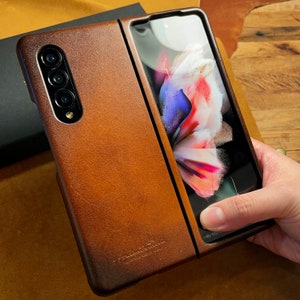 Minute Touch Custom Leather Cover Case for Samsung Galaxy Z Fold 3