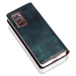 Motimo Tiger Face Embossed Leather Case for Galaxy Z Fold 2, Z Fold 3, Z Fold 4, Z Fold 5 W/O Button Closure image 3