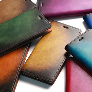 Motimo Oriental Vintage Leather Case for Samsung Galaxy Z Fold 3, Z Fold 4, Z Fold 5, Z Fold 6 - W/O Button Closure