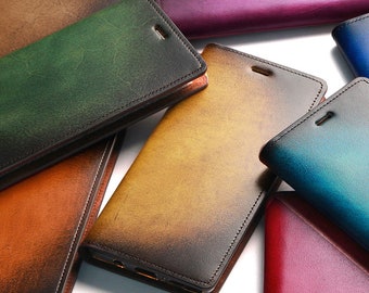 Motimo Oriental Vintage Leather Case for Samsung Galaxy Z Fold 3, Z Fold 4, Z Fold 5 - W/O Button Closure