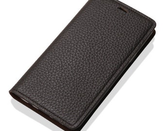 Motimo Shrunken Leather Case for iPhone 11/12/13 Series, Note 10/10+/20/20 Ultra, Galaxy S20/S21/S22 Series, LG Velvet - W/O Button Closure