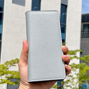 French Goat Leather Wallet Case for Galaxy Z Fold 4