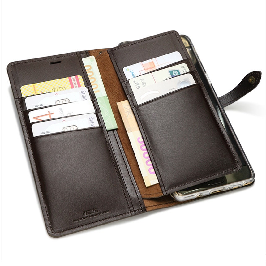 Motimo Bi-fold Shrunken Leather Wallet Case for Iphone | Etsy