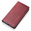 Motimo Ostrich Pattern Leather Wallet Case for iPhone 12/13/14/15/16/17 Series, Galaxy S23/S24/S25/S26 Series - W/O Button Closure product logo