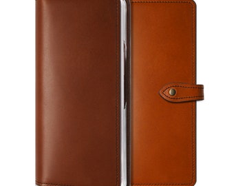 Motimo Vegetable Tanned Leather Case for Galaxy Z Fold 2, Z Fold 3, Z Fold 4, Z Fold 5 - With Button Closure