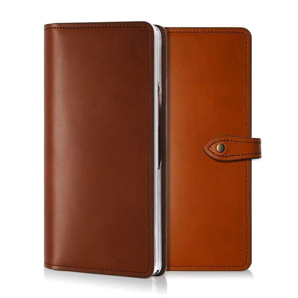 Motimo Vegetable Tanned Leather Case for Galaxy Z Fold 2, Z Fold 3, Z Fold 4, Z Fold 5 - With Button Closure