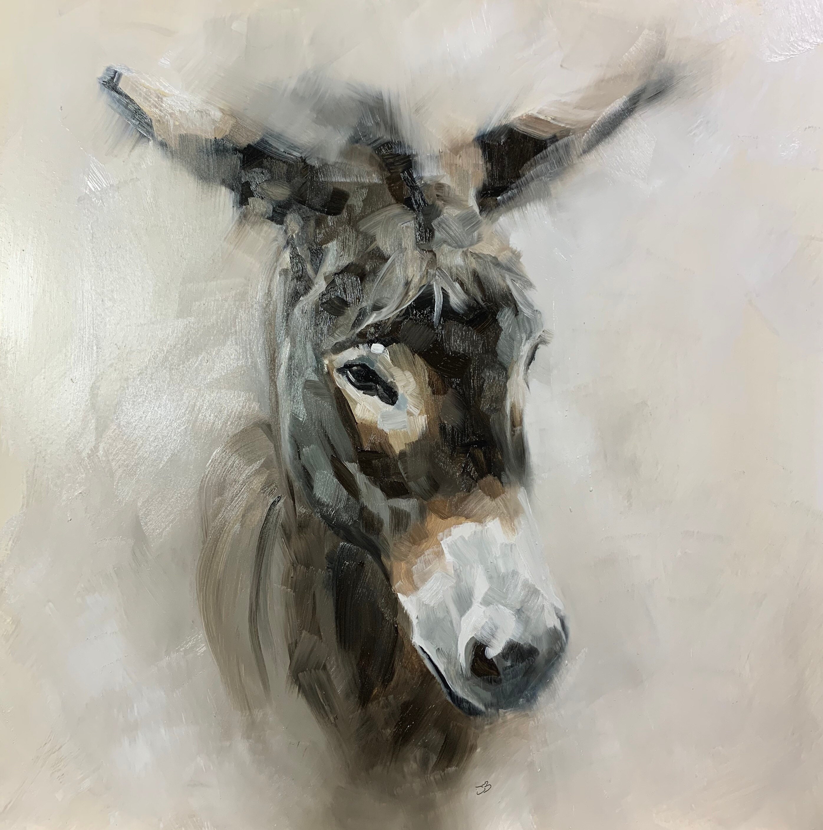Donkey Print Donkey Art Donkey Painting Animal Art Animal Etsy Ireland
