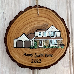 Aangepast huisschilderen, huisschilderen, aangepast huisornament, huisornament, huisornament, ons eerste huis, nieuw huis cadeau, housewarmingcadeau