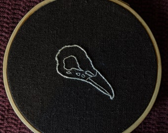 Stitchtober Embroidery No.29 Bones