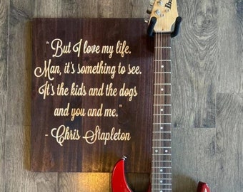 Chris Stapleton Guitar Wall Hanger (NEW)