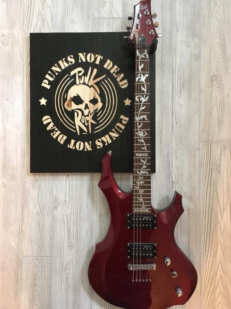 Guitar Wall Hanger New Punk Rock