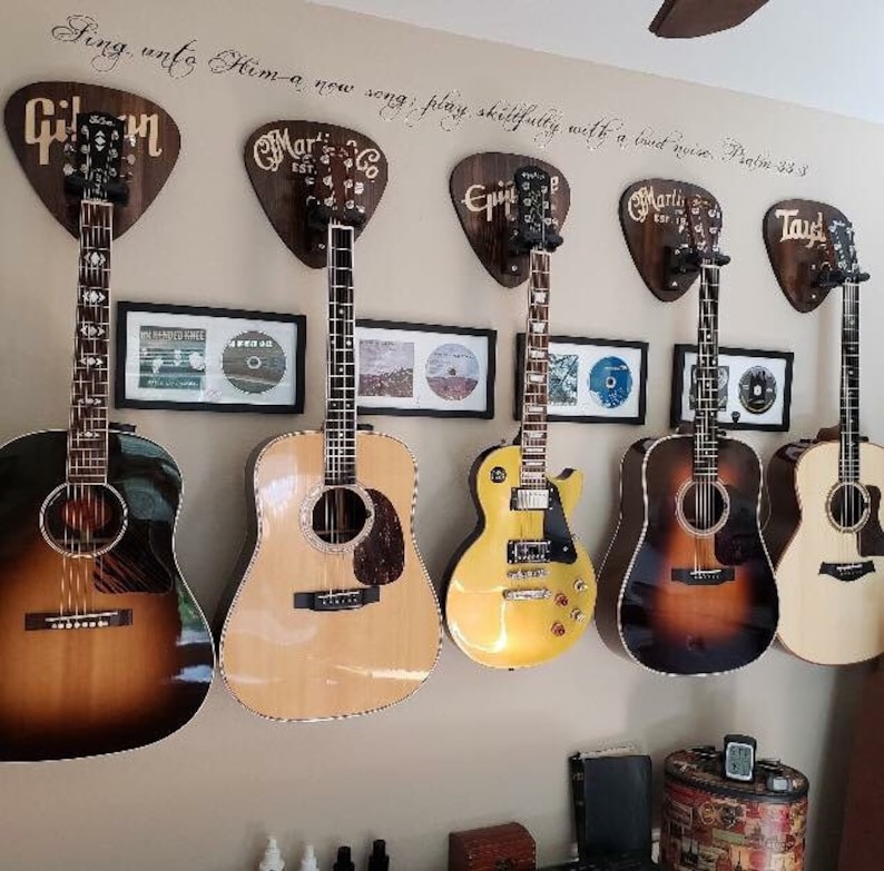 Custom Guitar Hanger Guitar Holder Guitar Hanger Guitar Etsy