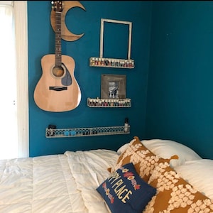 Crescent Moon Guitar Hanger, Guitar Wall Mount, Guitar Accessories, Gifts for Musicians, Gifts for Her, Music Room Decor, Home Decor