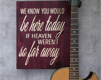 Wall Mount Wooden Engraved Guitar Hanger for Memorial Remeberence Family Member  or Artist / Customizable