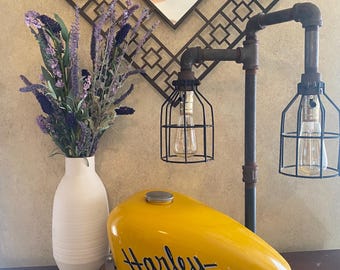 Motorcycle Gas Tank / Table Light / Steampunk / Industrial Lighting