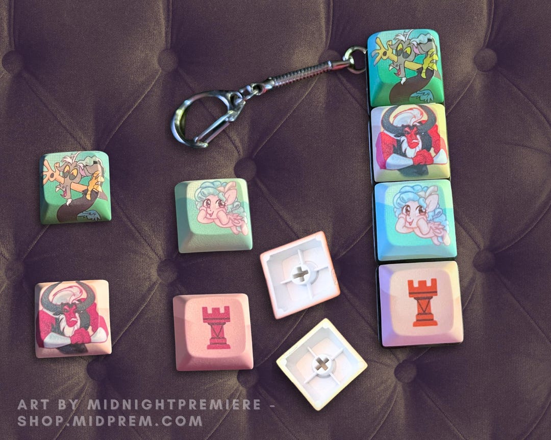 Villainous Keys Set of 4 | Keychain Keyswitch Removable XDA Keyboard ...