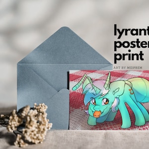 Lyrant 5x7 Postkarten Print, Lyra Ameise Picknick My Little Pony Friendship is Magic MLP FiM